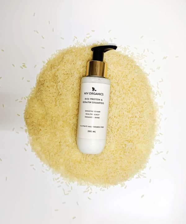 Rice Protein and Keratin Shampoo